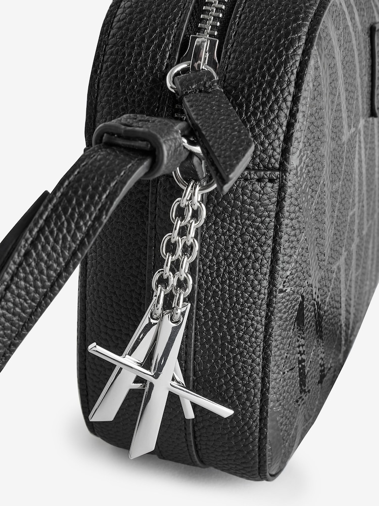 Armani Exchange Logo Messenger Black  Bag - Image 4 of 6