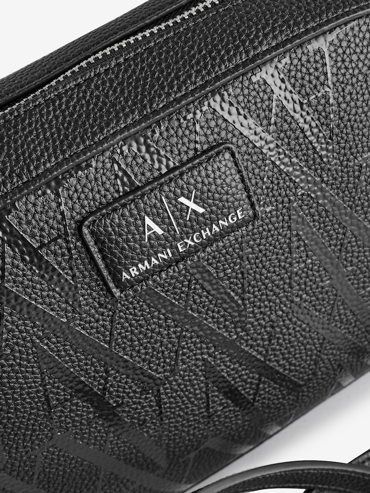 Armani Exchange Logo Messenger Black  Bag - Image 5 of 6