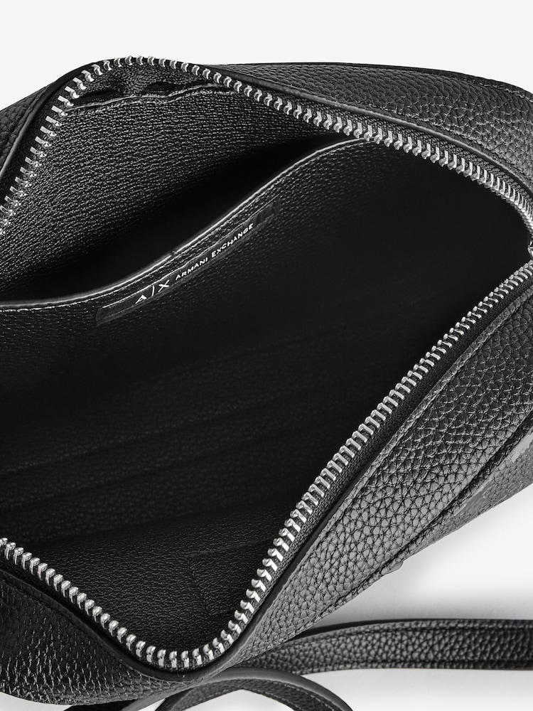Armani Exchange Logo Messenger Black  Bag - Image 6 of 6