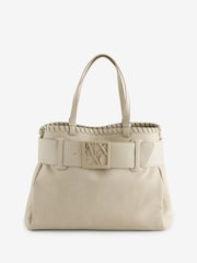 Armani Exchange Cream  Large Shopping Bag - Image 1 of 5