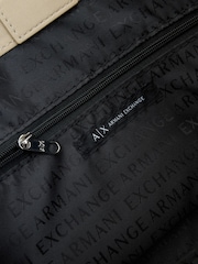Armani Exchange Cream  Large Shopping Bag - Image 4 of 5