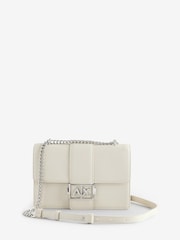 Armani Exchange Cream Logo Messenger Handbag - Image 1 of 5