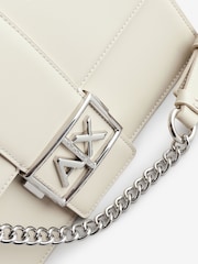 Armani Exchange Cream Logo Messenger Handbag - Image 4 of 5