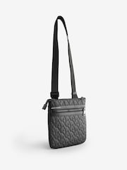 Armani Exchange Embroidered Print Messenger Black  Bag - Image 5 of 5
