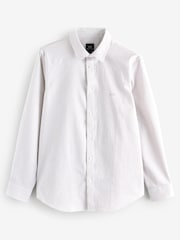 Armani Exchange Pinstripe 100% Cotton Brown Shirt - Image 1 of 1