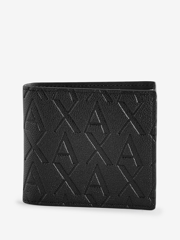 Armani Exhange Embroidered Print Black  Wallet - Image 1 of 2