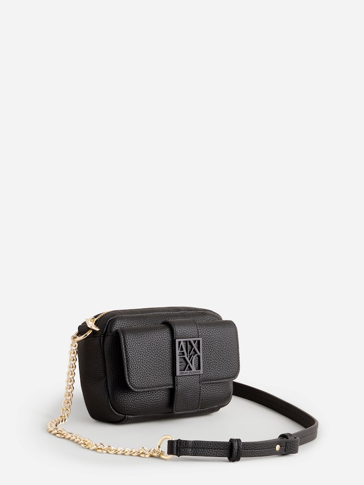 Armani Exchange Messenger Black Bag - Image 2 of 5
