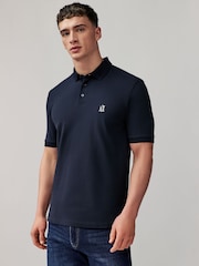 Armani Exchange Синий логотип рубашки поло - Image 1 of 4