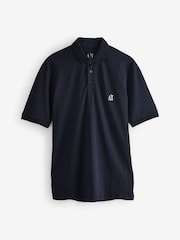 Armani Exchange Синий логотип рубашки поло - Image 4 of 4
