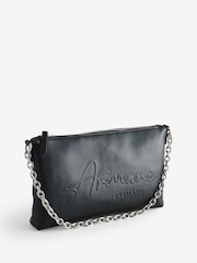 Armani Exchange Soft Large Logo Shoulder Black Bag - Image 1 of 5