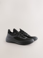 Black Knitted Trainers - Image 2 of 5