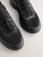 Black Knitted Trainers - Image 3 of 5