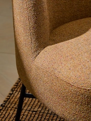 Chunky Marl Ochre Yellow Elvin Accent Chair - Image 2 of 9