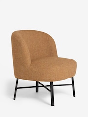 Chunky Marl Ochre Yellow Elvin Accent Chair - Image 6 of 9