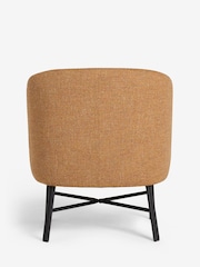 Chunky Marl Ochre Yellow Elvin Accent Chair - Image 8 of 9