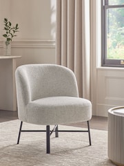 Soft Weave Dove Grey Elvin Accent Chair - Image 1 of 11