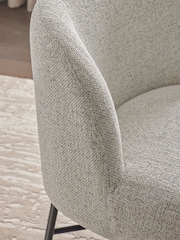 Soft Weave Dove Grey Elvin Accent Chair - Image 3 of 11