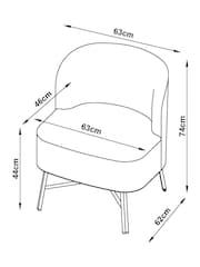 Soft Weave Dove Grey Elvin Accent Chair - Image 4 of 11