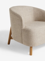 Chunky Weave Mid Natural Alma Accent Chair - Image 11 of 12