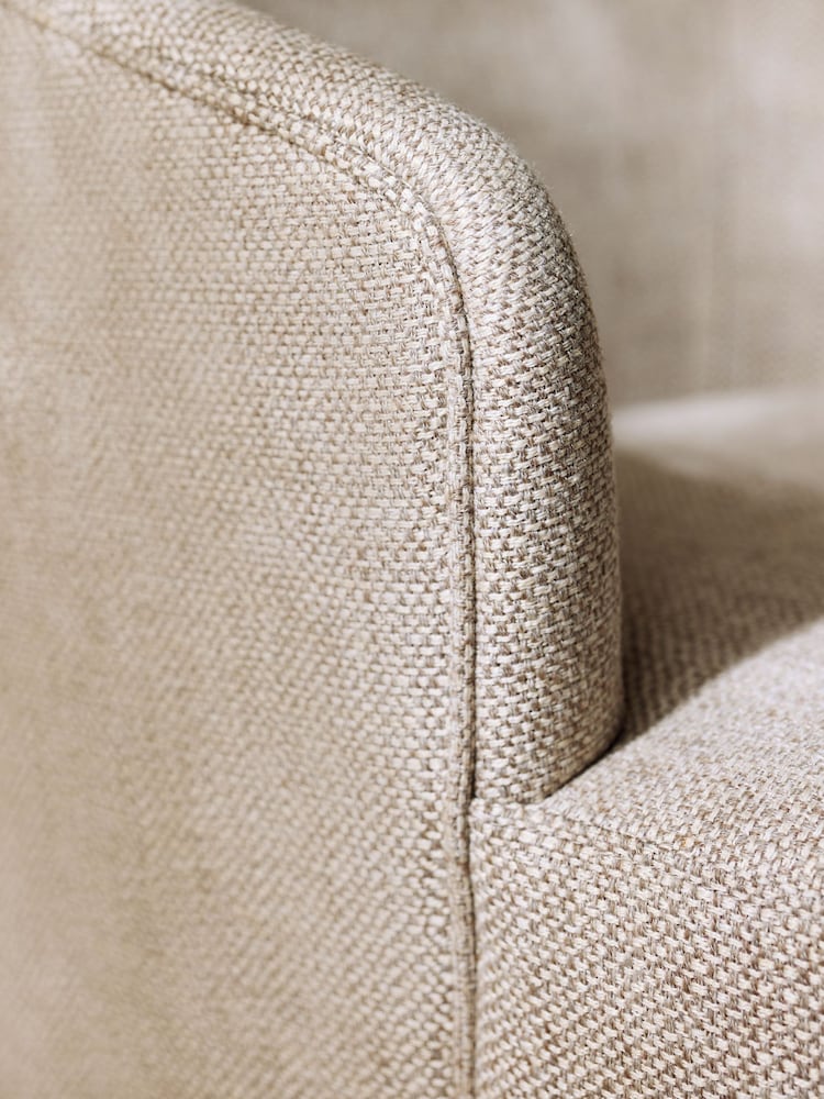 Chunky Weave Mid Natural Alma Accent Chair - Image 2 of 12