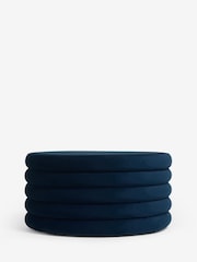 Soft Velvet Navy Blue Stella Storage Coffee Table - Image 6 of 7