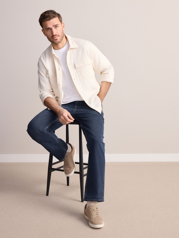 Neutral Suede Smart Trainers - Image 2 of 7 Neutral Suede Smart Trainers - Image 2 of 7
