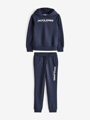 JACK & JONES JUNIOR Logo Hoodie Joggers Tracksuit Set - Image 1 of 3