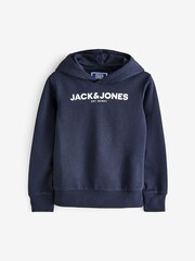 JACK & JONES JUNIOR Logo Hoodie Joggers Tracksuit Set - Image 3 of 3
