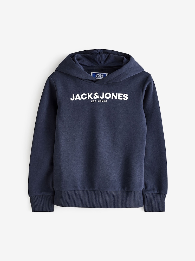JACK & JONES JUNIOR Logo Hoodie Joggers Tracksuit Set - Image 3 of 3