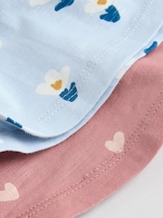 Blue/ Mauve Purple Jersey Baby Dresses 2 Pack (0mths-3yrs) - Image 11 of 11