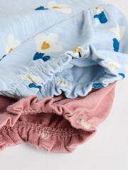 Blue/ Mauve Purple Jersey Baby Dresses 2 Pack (0mths-3yrs) - Image 9 of 11