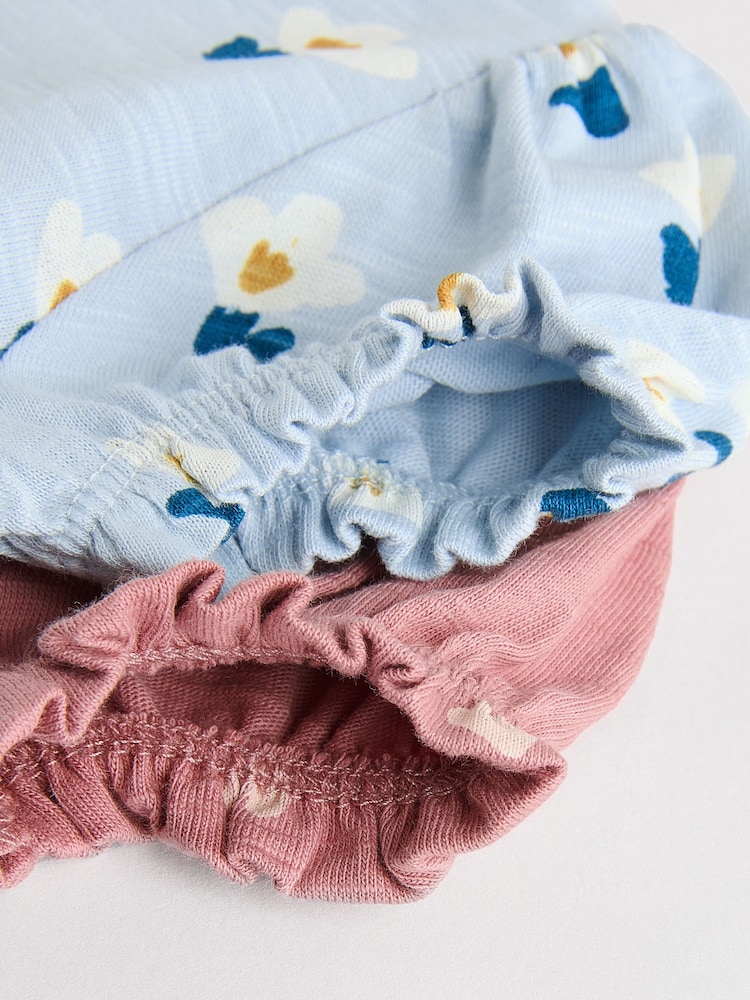 Blue/ Mauve Purple Jersey Baby Dresses 2 Pack (0mths-3yrs) - Image 9 of 11