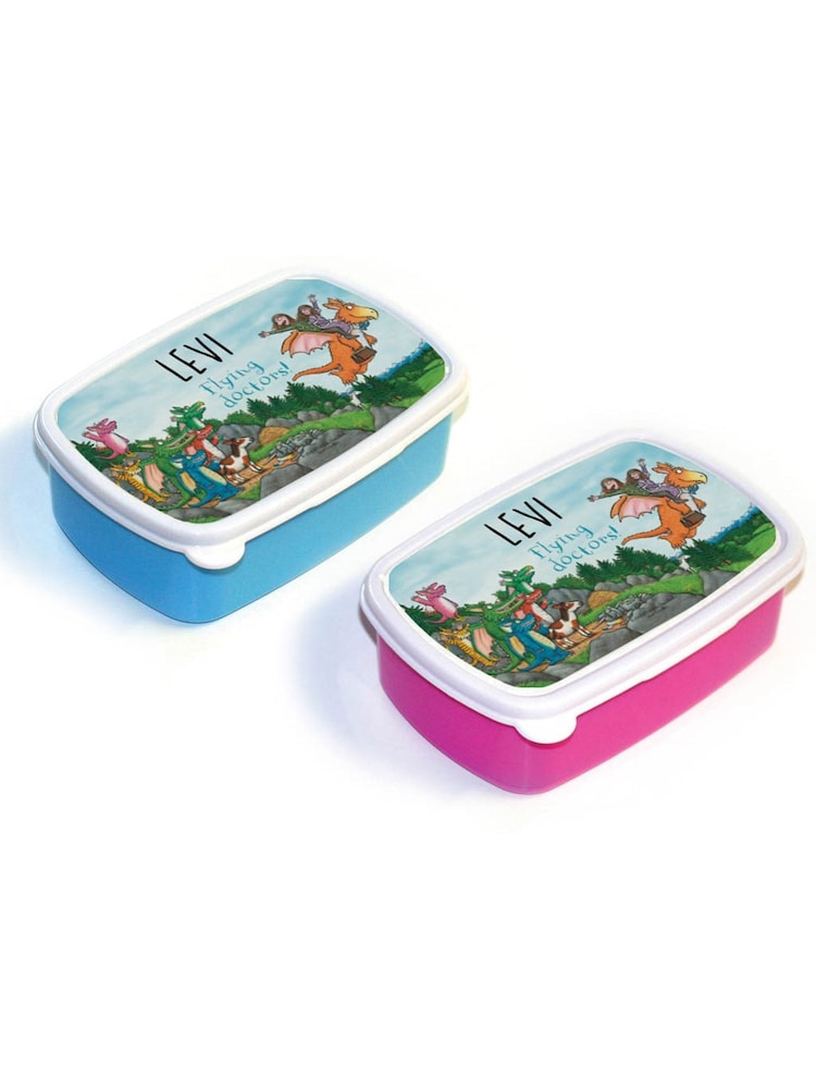 Star Editions Personalised Flying Doctors Zog Black Lunchbox - Image 1 of 3