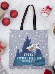 Star Editions Grey Personalised 100% Cotton Capture the Magic Before It Melts Tote Bag - Image 1 of 3
