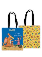 Star Editions Personalised What a Good Idea Zog Edge to Edge 100% Cotton Tote Blue Bag - Image 1 of 2