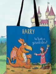 Star Editions Personalised What a Good Idea Zog Edge to Edge 100% Cotton Tote Blue Bag - Image 2 of 2