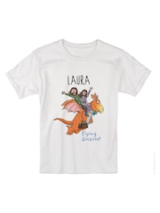 Star Editions Childrens White Personalised Flying Doctors Zog 100% Cotton T-Shirt - Image 3 of 3