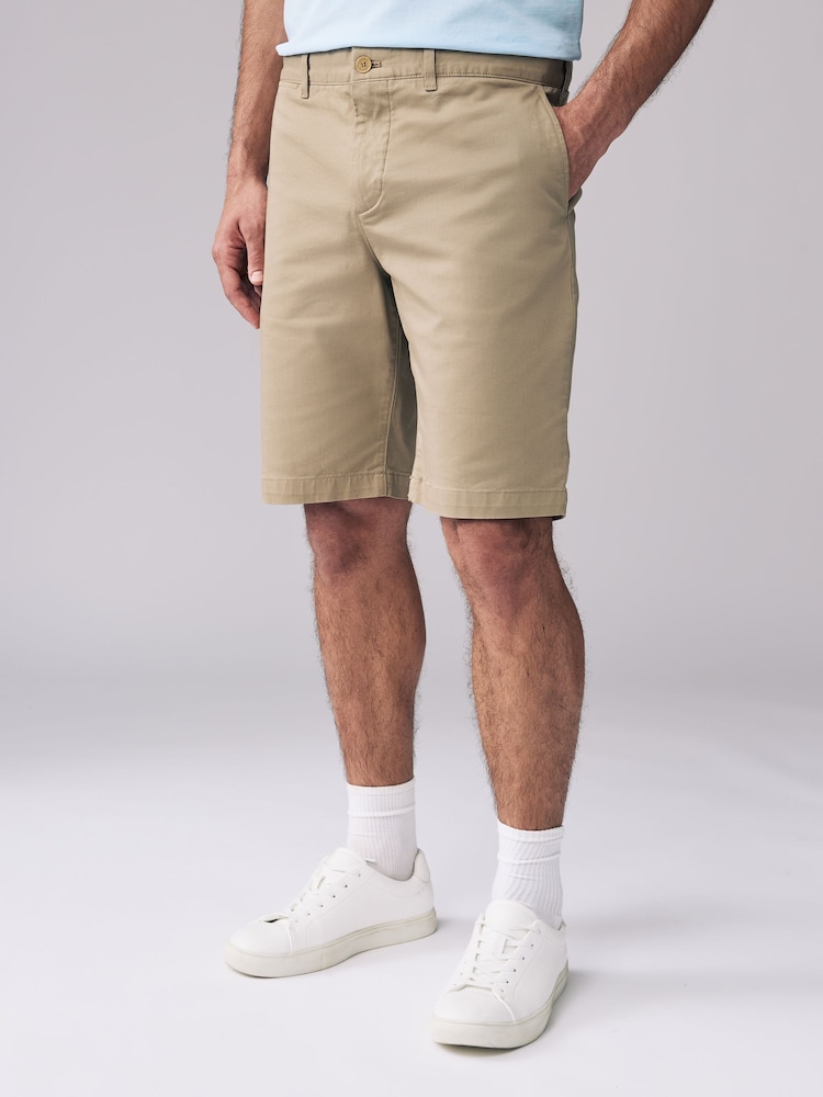 Marrón - Lacoste Slim Fit Stretch Cotton Chino Bermuda Golf Shorts - Imagen 1 de 7