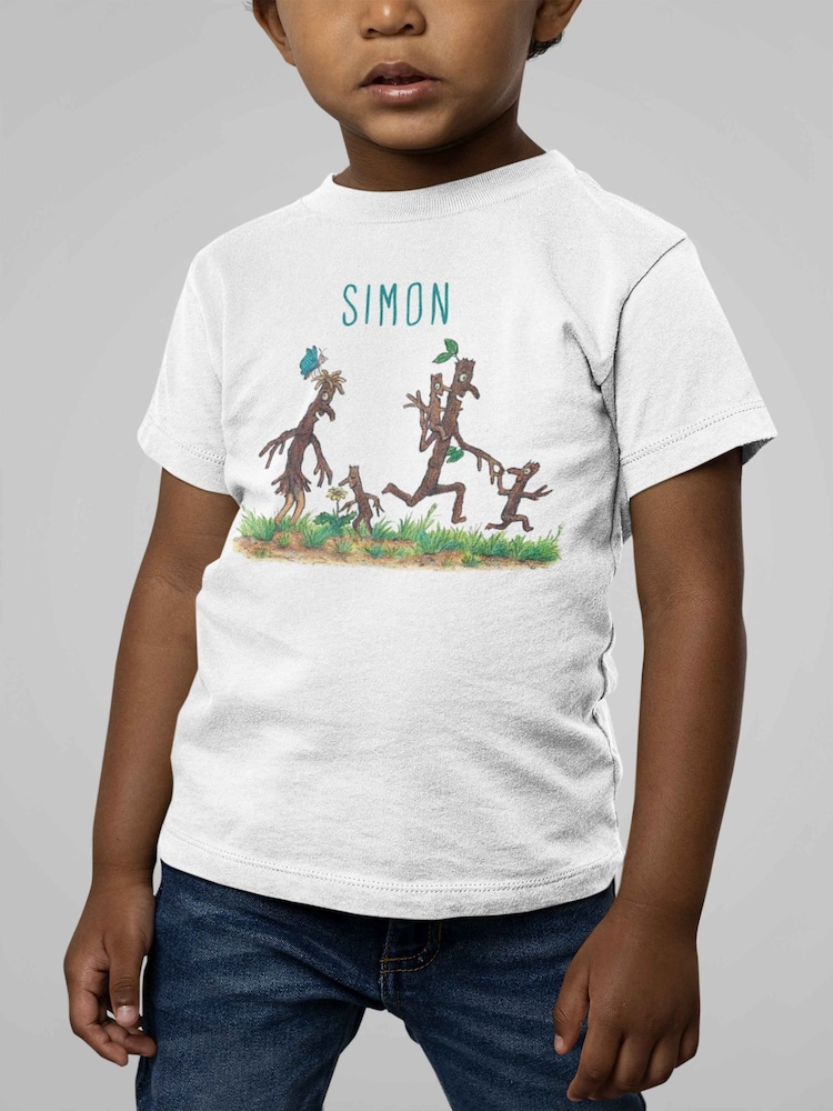 Star Editions 100% Cotton Adults Man and Family White Personalised Stick T-Shirt - Image 2 of 3