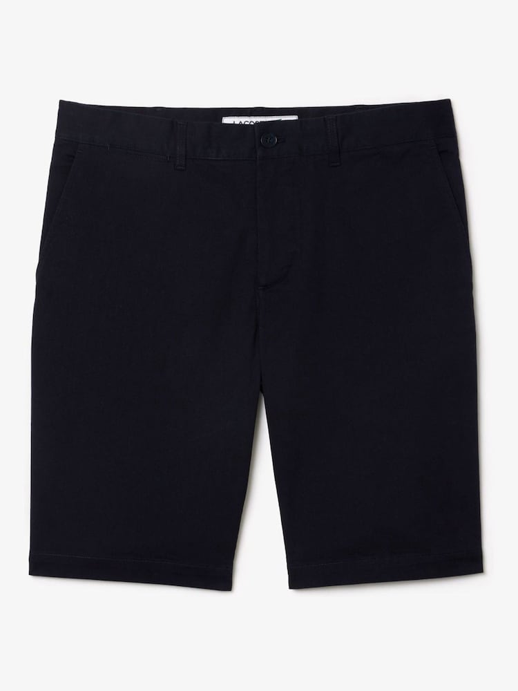 Azul - Lacoste Slim Fit Stretch Cotton Chino Bermuda Golf Shorts - Imagen 1 de 3