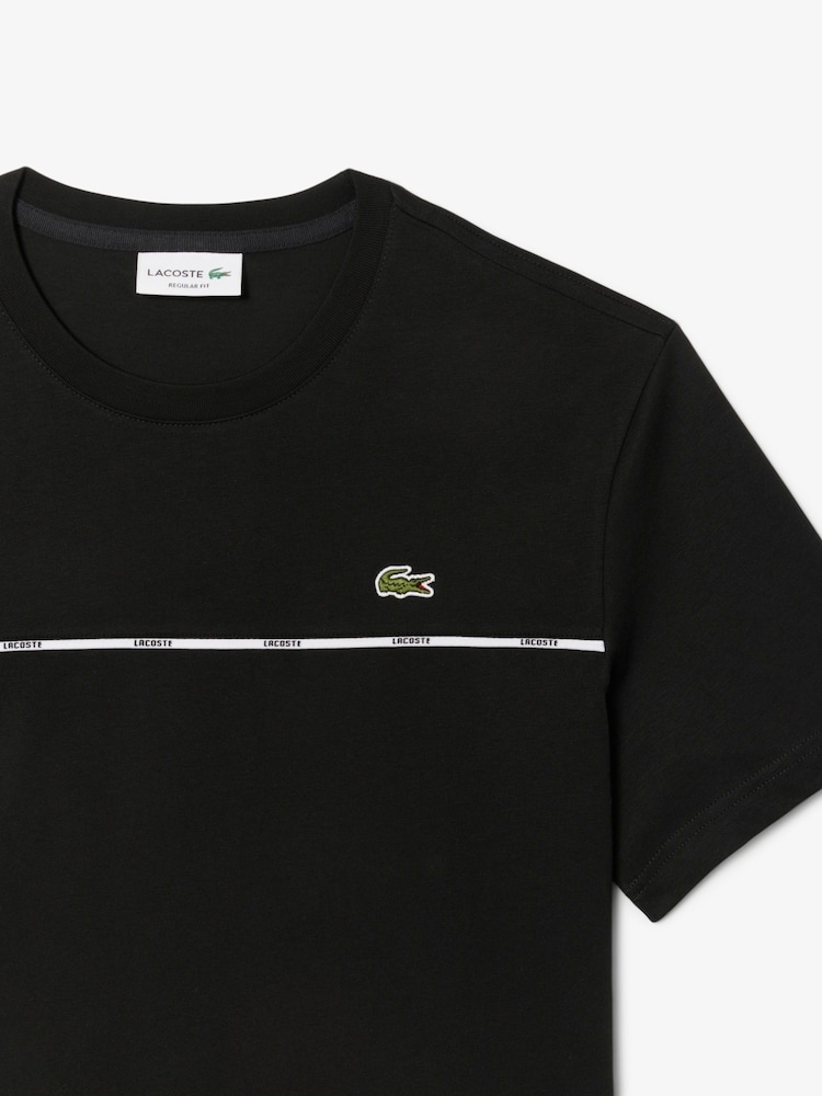 Lacoste Regular Fit Trim Jersey T-Shirt - Image 6 of 6