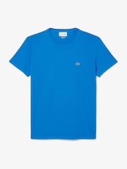 Blau - Lacoste – Luxury Pima – T-Shirt aus 100 % Baumwolle - Bild 4 von 5