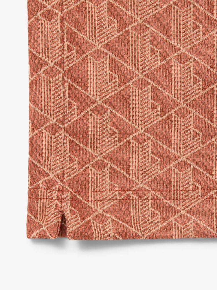 Lacoste Classic Fit Monogram Jacquard Polo Shirt - Image 8 of 8