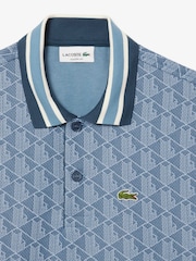 Lacoste Classic Fit Monogram Jacquard Polo Shirt - Image 5 of 6
