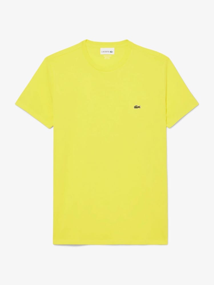 Gelb - Lacoste – Luxury Pima – T-Shirt aus 100 % Baumwolle - Bild 1 von 6