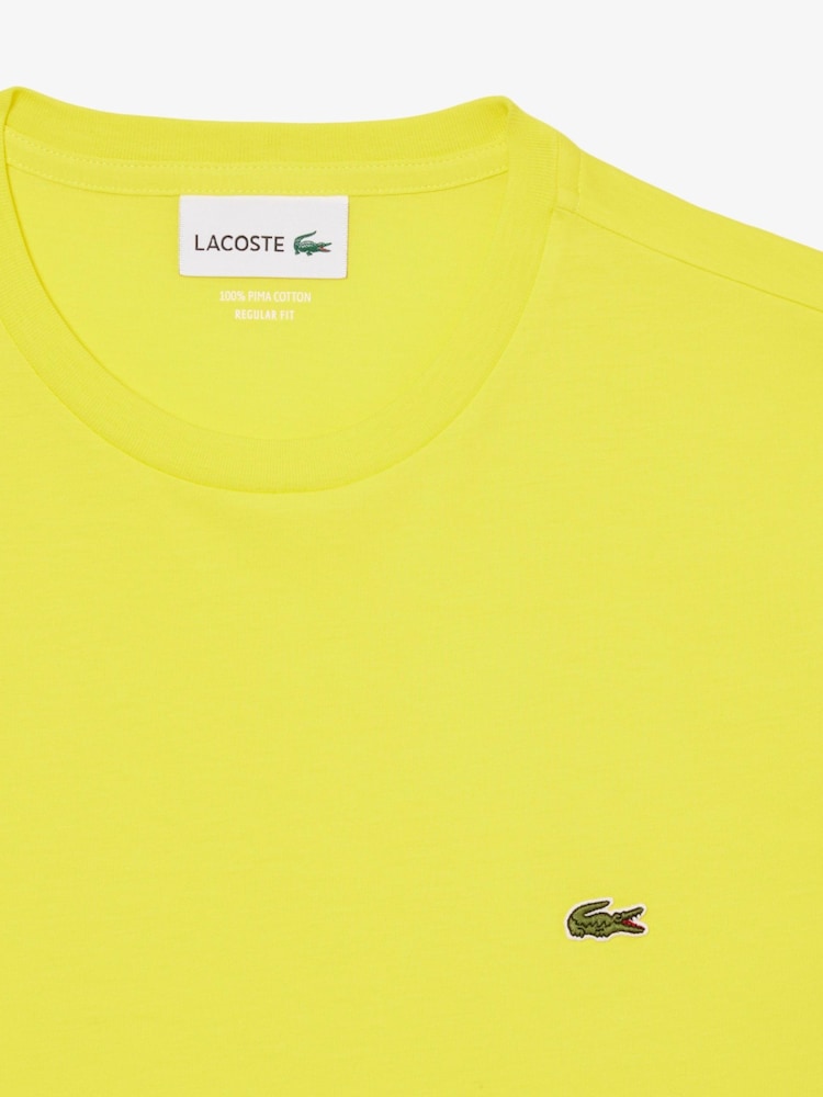 Gelb - Lacoste – Luxury Pima – T-Shirt aus 100 % Baumwolle - Bild 6 von 6