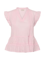 Kaffe Pink KAvalerie Ruffle Peplum Blouse - Image 5 of 6