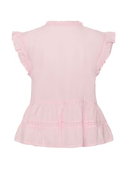 Kaffe Pink KAvalerie Ruffle Peplum Blouse - Image 6 of 6