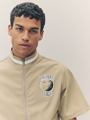 Lacoste Breathable Stretch Golf Brown Windbreaker - Image 5 of 10