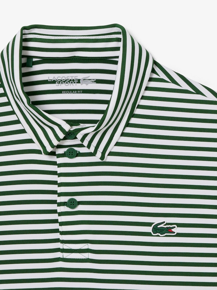 Зеленый грунт - Рубашка-поло для гольфа Lacoste Regular Fit Ultra Dry UV Protect Stretch - Image 2 of 2